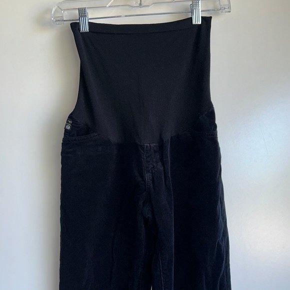 A Pea in the Pod Adriano Goldschmied Black Corduroy Pants Size 28R (Inseam 33") - Picture 2 of 12